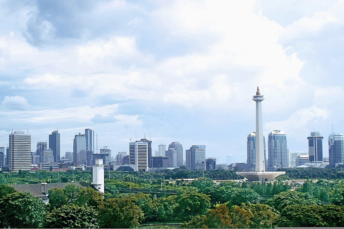 Pemandangan Monumen Nasional (Monas)